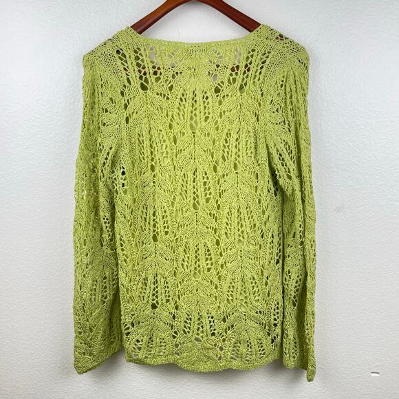 Y2K 90s Womens Top Sz M Crochet Forest Fairy Whimsigoth Goblin Boho Festival - Picture 3 of 9